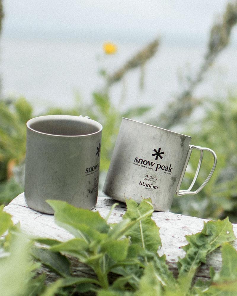 Snow Peak Double Wall Titanium Mug 雙層鈦杯450ml - Yolo